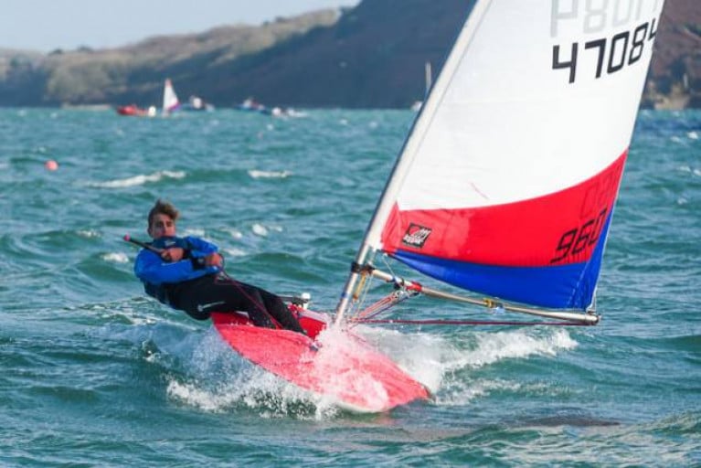 Club Topper racing at Royal Cork Yacht Club, the host venue for the 2021 Topper World Championships