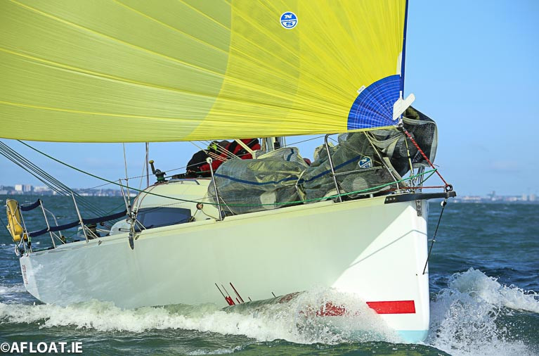 The John O'Gorman skippered Sunfast 3600 'Hot Cookie' leads the DBSC Spring Chicken Series