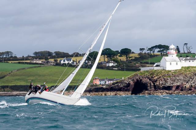 Heavy weather sailing off Roches Point in today's second race of the RCYC Autumn League. Scroll down for photo gallery