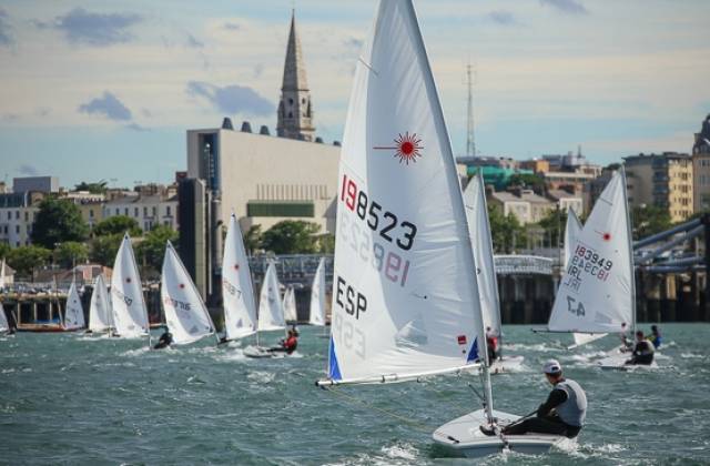 350 Laser Radials from 48 nations have gathered in Dun Laoghaire for next week's KBC Laser Radial World Championships