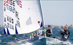 Howth Yacht Club&#039;s Eve McMahon competing in Kingston