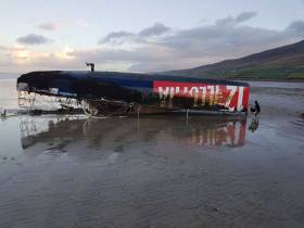 Washed up on Brandon Bay – Michele Zambelli&#039;s Class 950 OSTAR entry Illumina 12 has been washed up on a County Kerry beach 