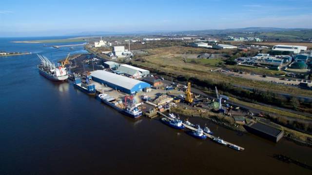 Foyle Port’s day-to-day operations straddle Derry and Donegal, above Afloat adds is the port's main terminal in Lisahally in Northern Ireland