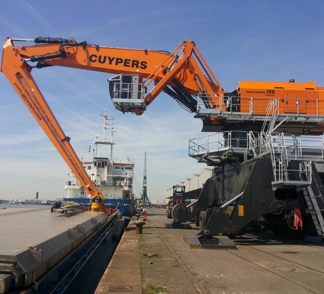 An example of the 200M Mantsinen crane, which when completed will be the World's largest hydraulic crane located at ABP's Port of Garston on the Mersey, south of Liverpool