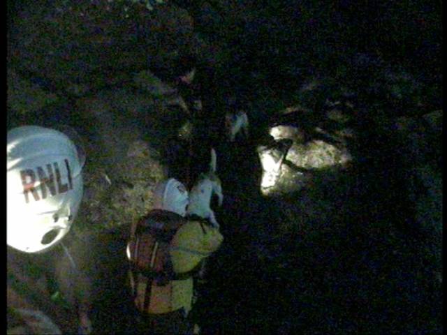 Skerries RNLI rescue the man and woman and their two dogs from Loughshinny on Sunday night