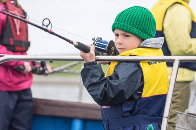 Newport Sea Angling Club’s youngest participant Cian Moran, waiting patiently for his first fish of the day during the 2016 National Junior Competition/Daniel Peacock Memorial supported by Inland Fisheries Ireland's Sponsorship Scheme