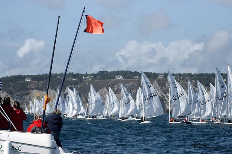 A Flying Fifteen race at Morgat, France