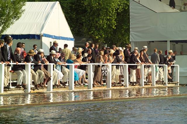 Spectators at the Enclosure at Henley. Picture Courtesy of Henley Royal Regatta. 