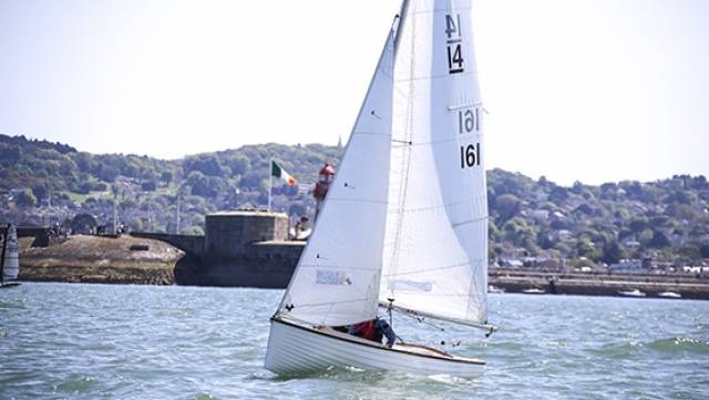 IDRA 14 Number 161 Dart 161 (Pierre Long) from the DMYC competing in Sunday's DBSC dinghy race