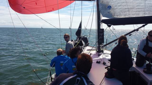 Conor Phelan's Jump Juice leads class one at Abersoch Keelboat week