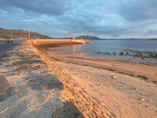 The pier at Buncrana where the tragedy occurred, as seen last summer