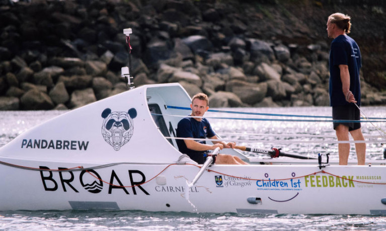 The MacLean brothers practice for the Talisker Whisky Atlantic Challenge in Tobermory