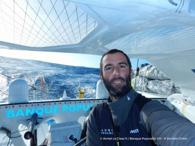 Armel Le Cléac'h – It will be the third time in successive editions of the Vendée Globe that he has rounded the Horn in the top three