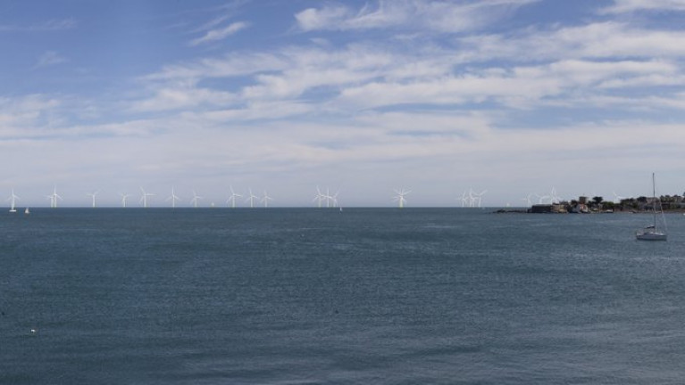 Dublin Array: Likely view from Dún Laoghaire towards Sandycove and out towards the Kish Bank.