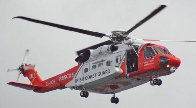 R115 the Shannon based Coast Guard helicopter