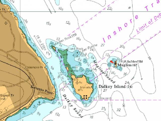 Map showing the location of Leac Buidhe Rock