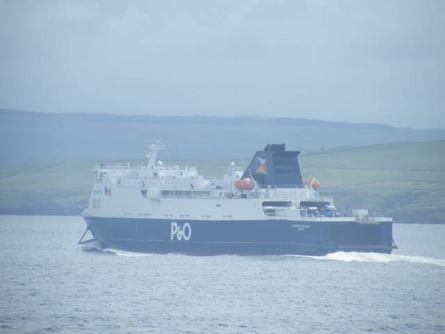 P&O Ferries European Causeway off the Scottish coast heading for Cairnryan