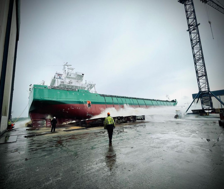 An end of April launch for Arklow Artist - the final of the &#039;A&#039; series of newbuild cargoships