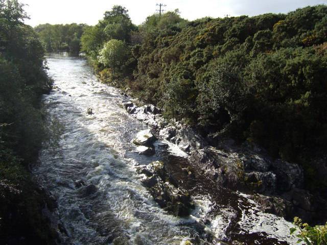 The Roughty River flowing west towards Kilgarvan