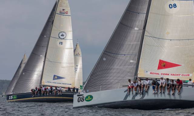 Royal Cork Yacht Club's Anthony O'Leary racing in New York yesterday