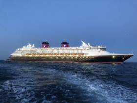 Making a morning arrival as Disney Magic also made a maiden call to Cork (Cobh) Harbour.