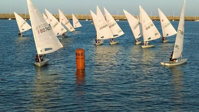 Tuesday night DBSC Laser racing at Dun Laoghaire