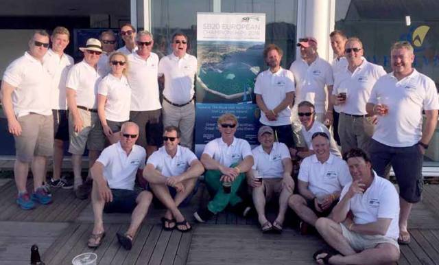 Team Ireland at Monday night's announcement in Cowes of the European Championships that will be sailed in Dun Laoghaire in August 2018