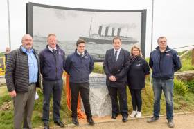A memorial perforated picture installation was unveiled on the headland by Fred Graepel, whose company donated the installation. Scroll down for more photos