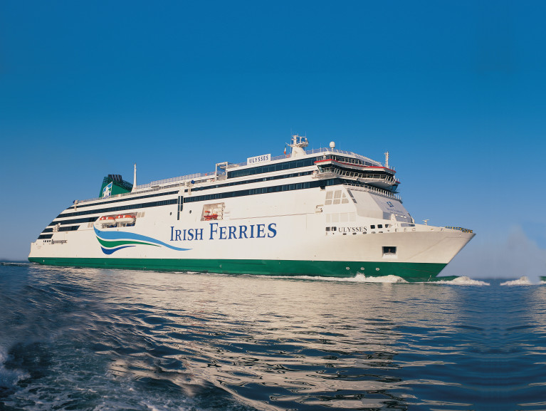 Irish Ferries' car carryings during 2020 were down by 65.8% to 137,100 cars. Above Ulysses on Dublin Bay, AFLOAT adds during its delivery voyage /maiden arrival to Dublin Port on 4th March 2001. This month also marks its 20th year operating on the core Irish Sea route of Dublin-Holyhead. The custom Finnish built cruiseferry, has recently returned to service following a routine overhaul dry-docking at Cammell Laird, Birkenhead on Merseyside. Taking its place was W.B.Yeats which has since resumed Dublin-Cherbourg duties.