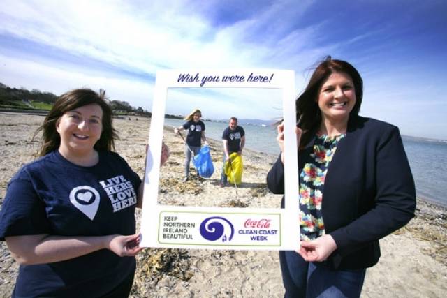 The Keep Northern Ireland Beautiful campaign launching Coca-Cola Clean Coasts Week