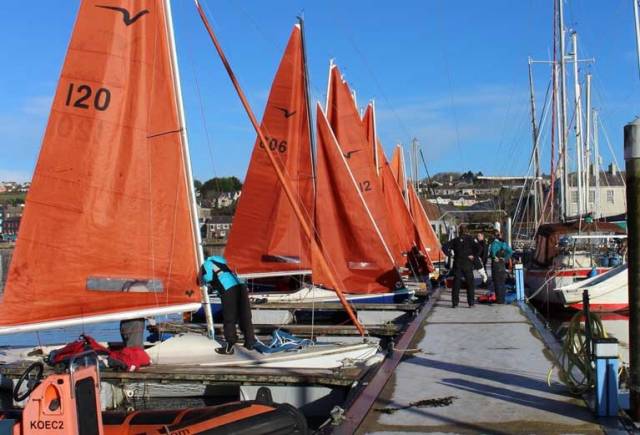 Kinsale Yacht Club Frostbite Series had an entry of 29 keelboats and dinghies