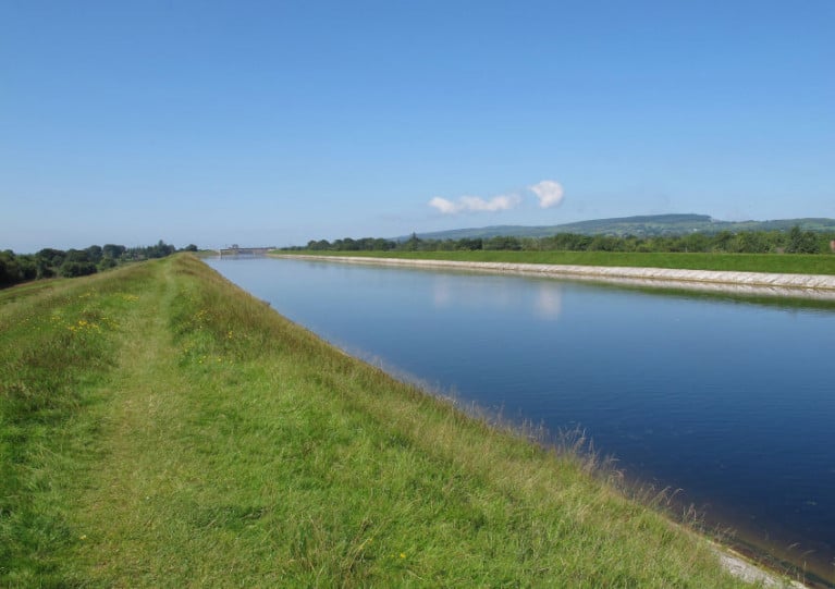 File image of the Headrace Canal which runs between Lough Derg and the hydroelectric plant at Ardnacrusha