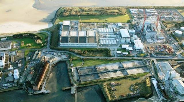 The wastewater treatment plant in Ringsend, where a tank failure led to a discharge of ‘activated sludge’ on Saturday morning