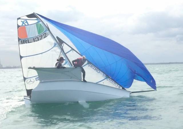 Whoops! Annalise’s New Boat Comes A Cropper While Training On Dublin Bay