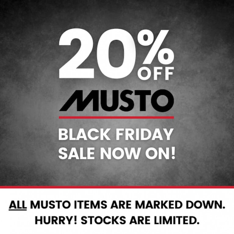 CH Marine’s Black Friday Sale Continues with 20% Off All Musto Items