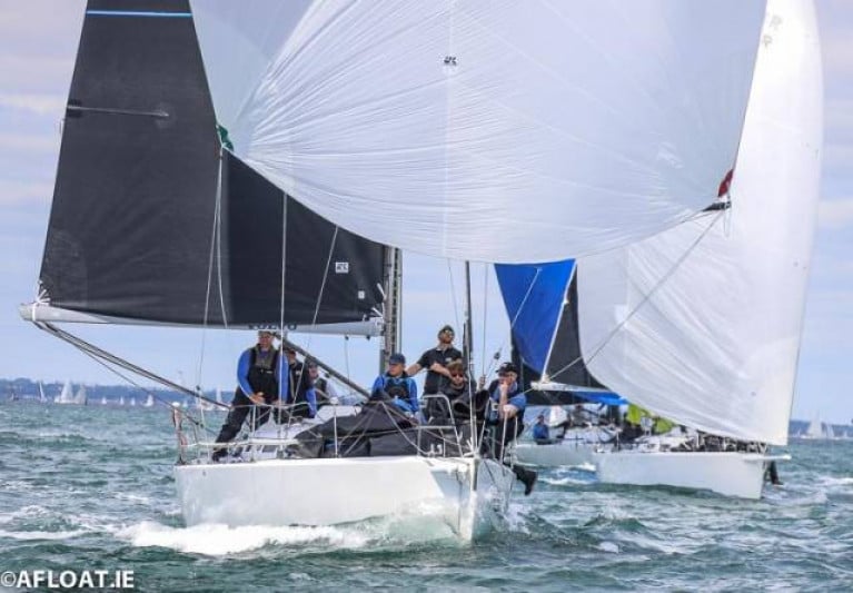 J/109s in the Volvo Dun Laoghaire Regatta in Dublin Bay. Racing in Irish and nearby waters keeps the budget manageable, but aspirations to international competition and Olympic participation immediately activate a built-in travel cost before any further expenditure is taken into account