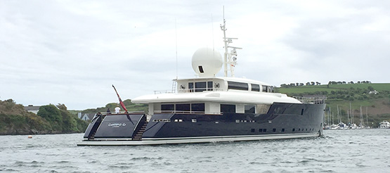 Gallileo G super yacht kinsale