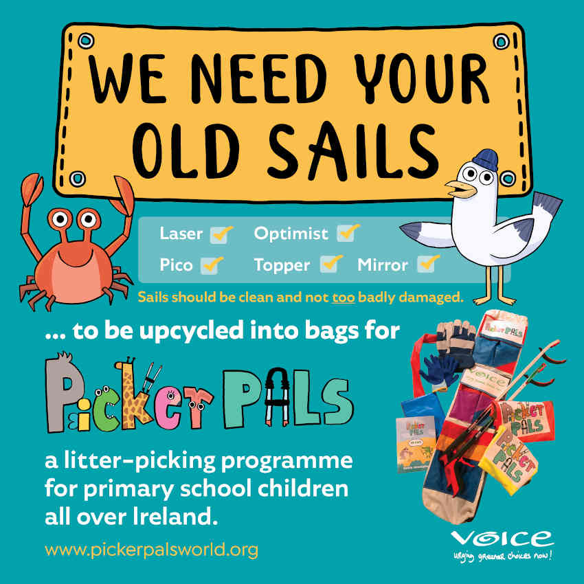 Picker Pals need your old dinghy sails