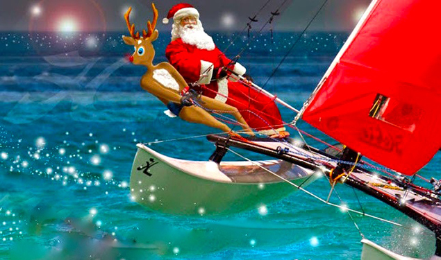 santa yacht reindeer