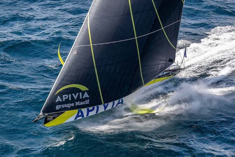 Apivia is back in race mode after making foil repairs
