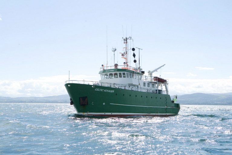 The RV Celtic Voyager, pictured, and RV Celtic Explorer will host students on 13 survey legs from February to December 2020