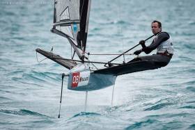 RCYC sailor David Kenefick, who was Ireland&#039;s top performer at last year&#039;s World Championships on Lake Garda, is just two points off tenth overall after six races sailed