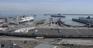 Giant carbon neutral ferries will take to the sea (Dover-Calais) in four years after P&O signed a €260 million (£229m) contract with a Chinese shipyard. Above AFLOAT adds ferries including on right a 'Darwin' class, one of five existing P&O ships that serves the UK / Europe's busiest ferryport.