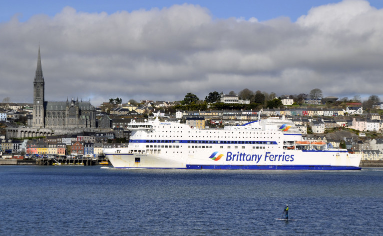 Boost for Brittany Ferries as more French holidays makers choose to visit Ireland through the Port of Cork (above Armorique arriving off Cobh) and Rosslare Harbour 