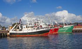 Fishing trawlers at Killybegs Fishery Harbour Centre