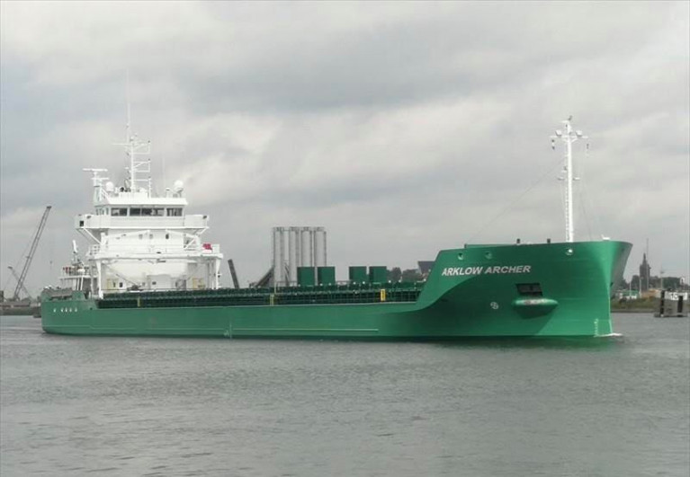 Ireland&#039;s newest cargsoship, Arklow Archer which made a first visit to Dublin Port this month having joined the Co. Wicklow shipowners fleet of almost 60 dry-cargo ships mostly operating in Europe and further overseas. 