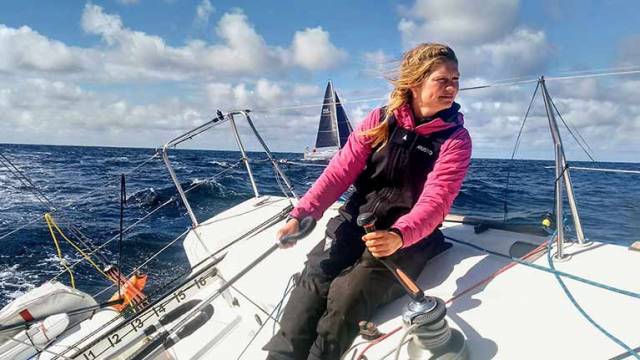Joan Mulloy has been finding better speed to get herself west of the Lizard Point, and the most recent postings show her at 26th out of 36 starters