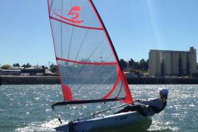 An Austrlian c5 Laser rig. New rigs for the dinghy are planned for this season by builder Laser Performance