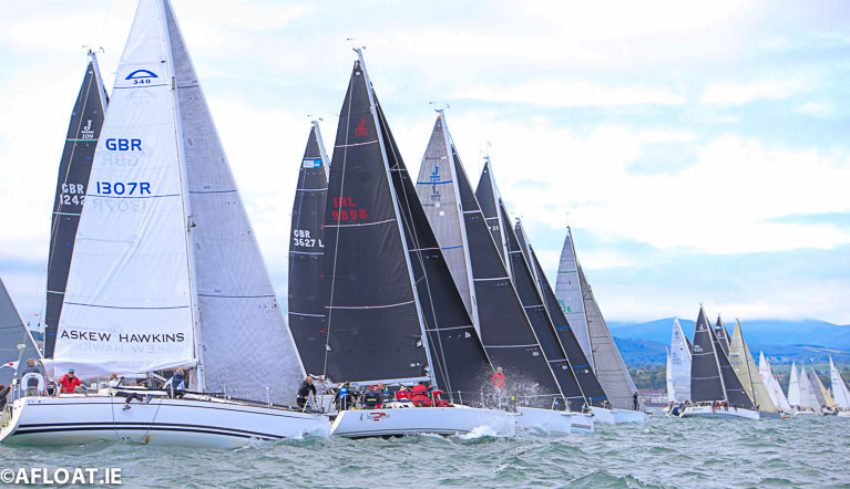 Yachts racing on Dublin Bay - a new solidarity regatta of all Dun Laoghaire yacht clubs has been announced for July 31st