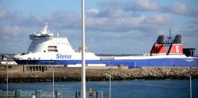 Stena Carrier arrived into Dun Laoghaire Harbour this morning 